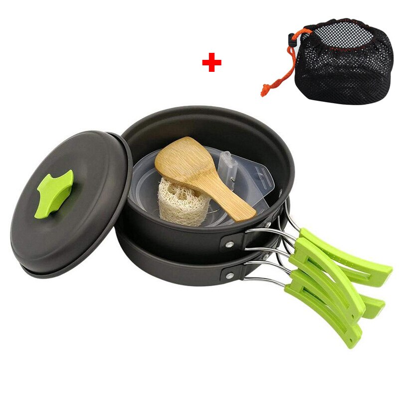 Camping Cookware Kit | Steam, Boil & Fry Multi-Function Set | Lightweight & Durable