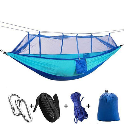 Camping Hammock | Mosquito Net | Heavy-Duty 200 kg Load Capacity | Lightweight & Breathable
