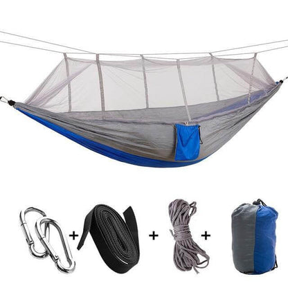 Camping Hammock | Mosquito Net | Heavy-Duty 200 kg Load Capacity | Lightweight & Breathable