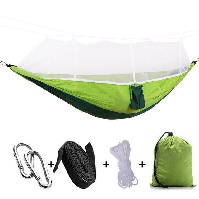 Camping Hammock | Mosquito Net | Heavy-Duty 200 kg Load Capacity | Lightweight & Breathable