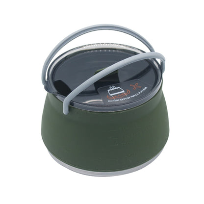 Camping Kettle | Collapsible Design | 1L Stainless Steel | Lightweight for Hiking