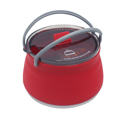 Camping Kettle | Collapsible Design | 1L Stainless Steel | Lightweight for Hiking
