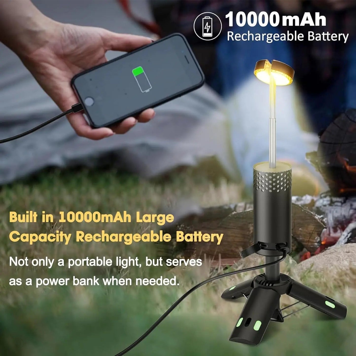 Camping Lantern | Telescopic LED Design | Power Bank & Dimmable Light