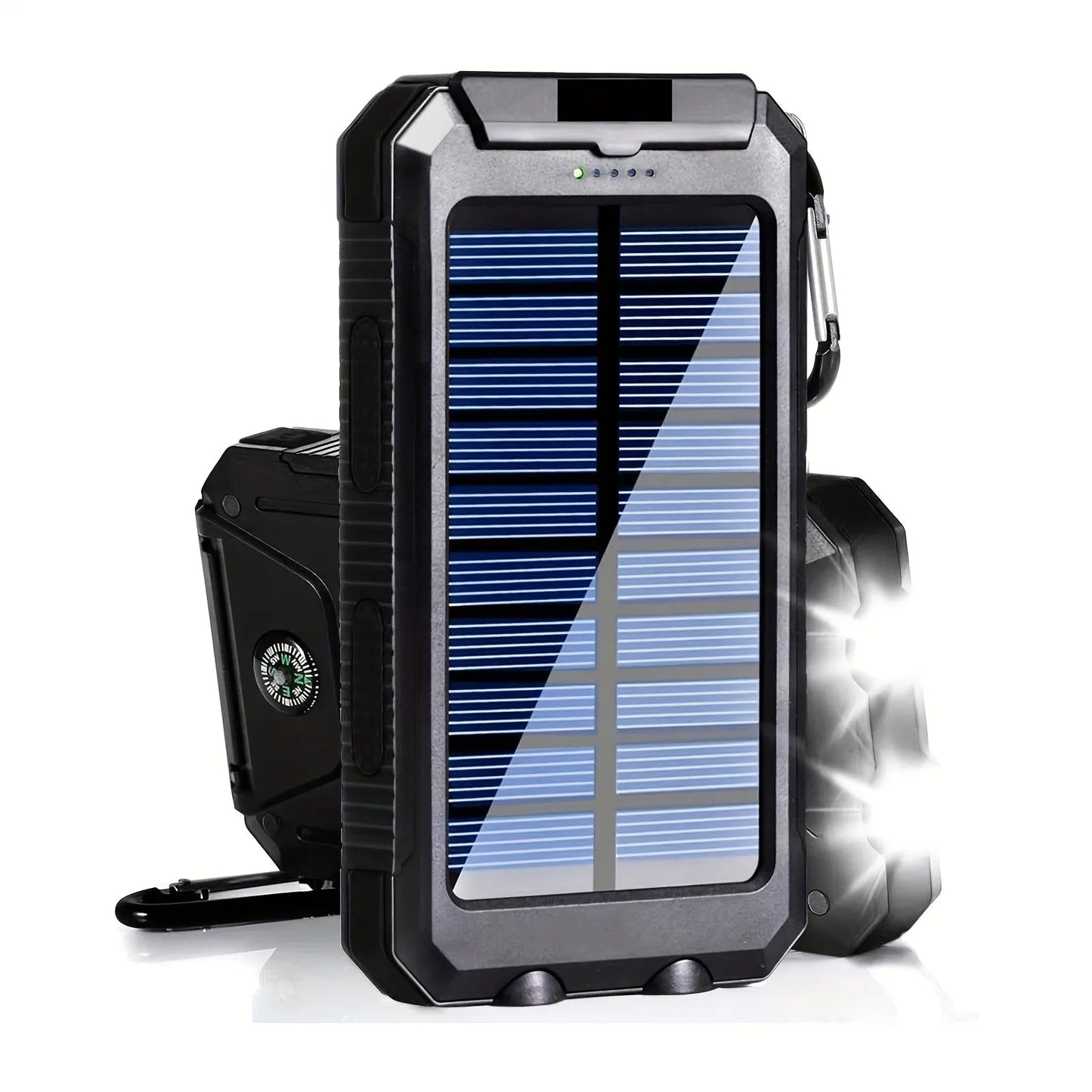 Camping Power Bank & Flashlight | Solar & USB Rechargeable | 20000mAh Capacity