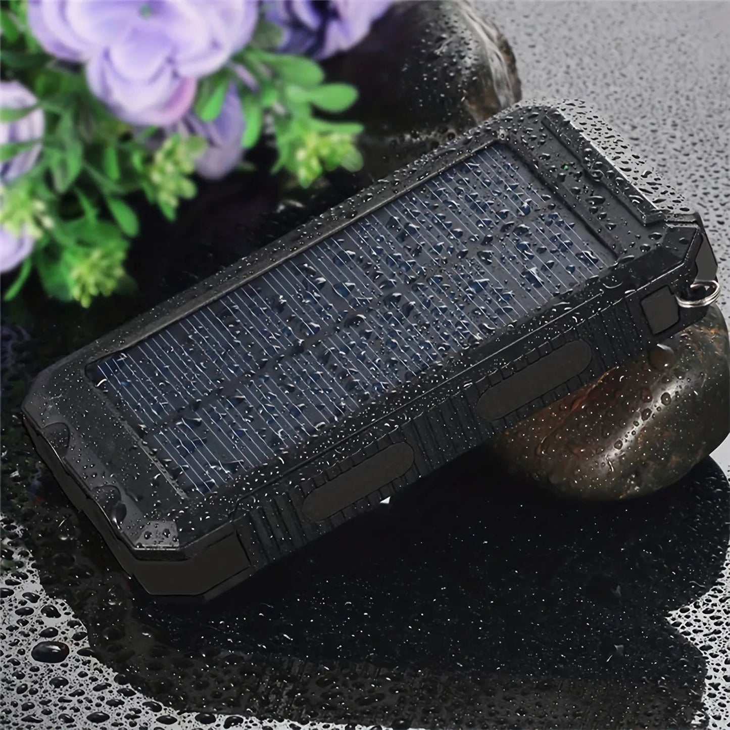 Camping Power Bank & Flashlight | Solar & USB Rechargeable | 20000mAh Capacity