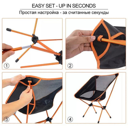 Camping Set | Ultralight Foldable Chair | Sand-Free Quick-Dry Blanket | Compact Travel-Friendly