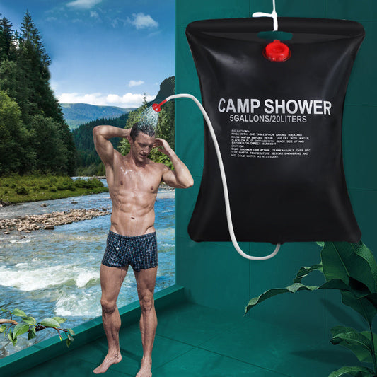 Camping Shower | Quick-Heating Solar Design | 20L Capacity | Outdoor Use