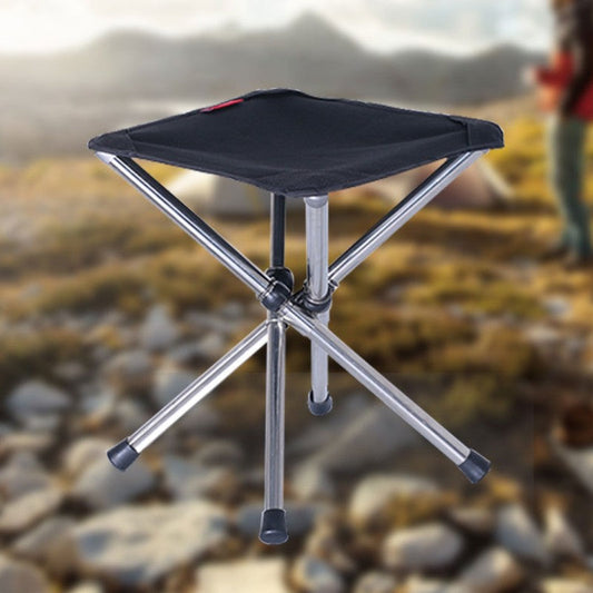Camping Stool | Foldable Lightweight with Carry Bag | Stainless Steel Frame, 150kg