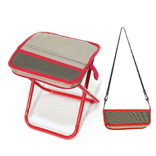Camping Stool | Lightweight Foldable | Water-Resistant Fabric & Anti-Slip Legs | Supports 265 lbs