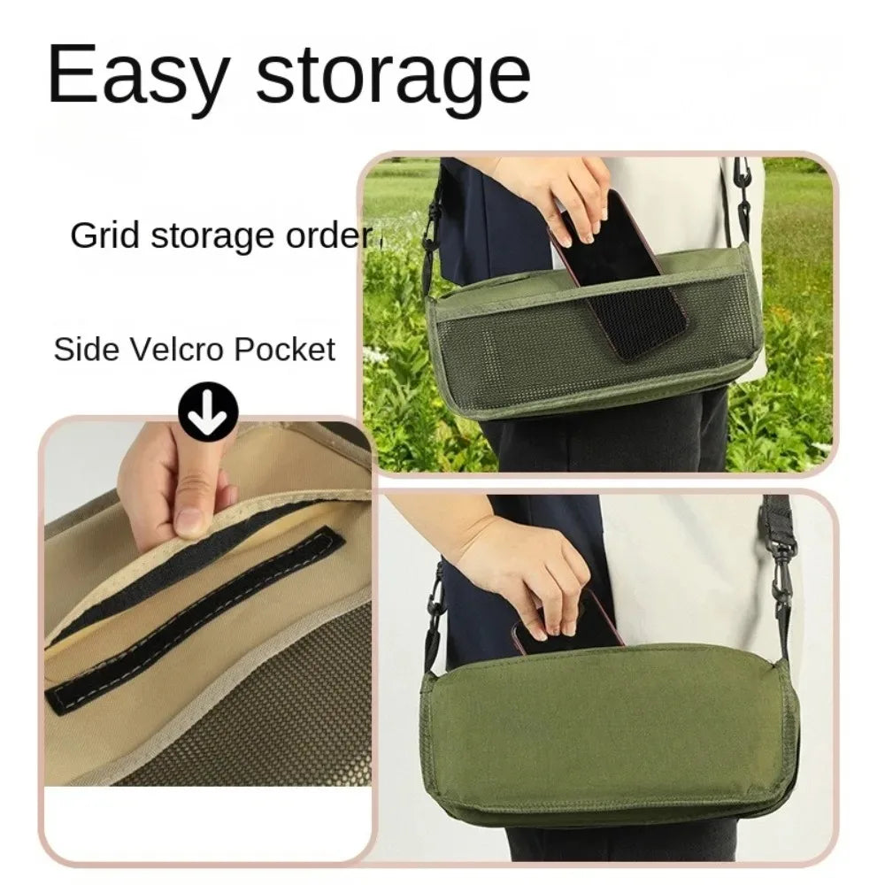 Camping Stool | Lightweight Foldable | Water-Resistant Fabric & Anti-Slip Legs | Supports 265 lbs