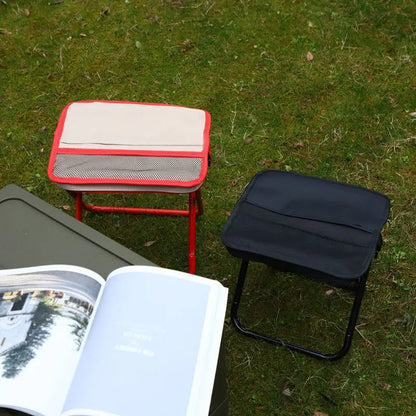 Camping Stool | Lightweight Foldable | Water-Resistant Fabric & Anti-Slip Legs | Supports 265 lbs