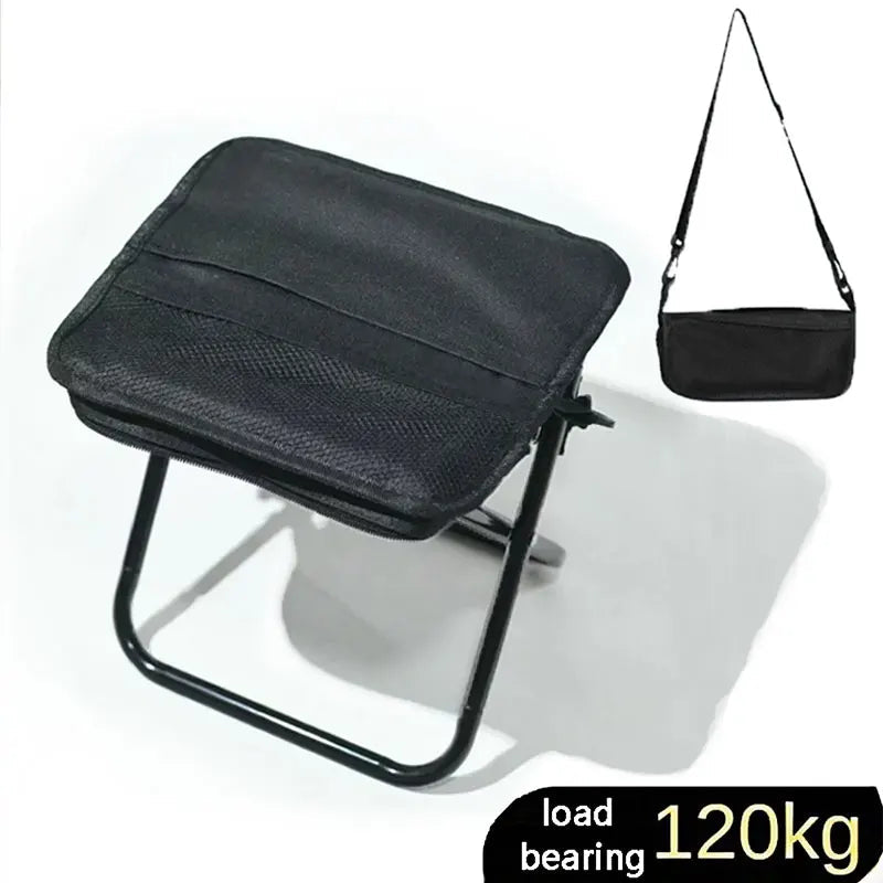 Camping Stool | Lightweight Foldable | Water-Resistant Fabric & Anti-Slip Legs | Supports 265 lbs
