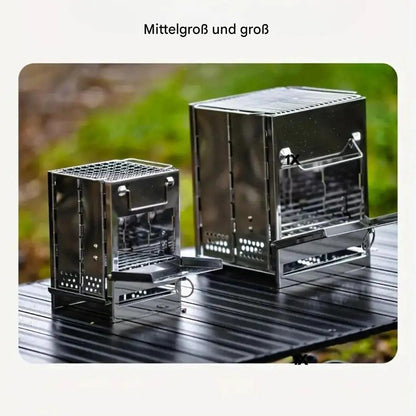 Camping Stove | Foldable Stainless Steel | Compact with Carry Bag | Durable for Hiking