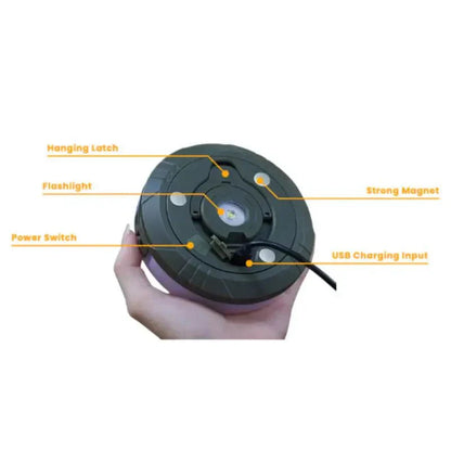 Camping String Lights | Waterproof LED Retractable 10m | Battery-Powered | Travel-Friendly