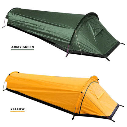 Camping Tent for One | Ultralight & Waterproof | Quick-Setup Aluminum Poles