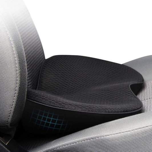 Car Booster Seat Cushion for Adults | Memory Foam Lumbar Support | 3.5 in Height Boost