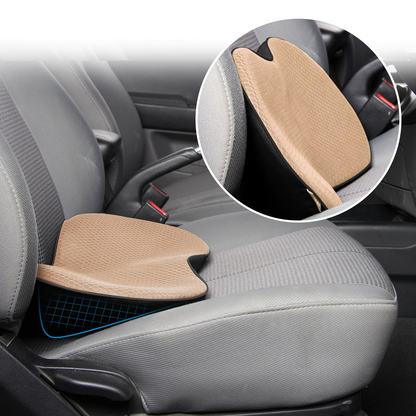 Car Booster Seat Cushion for Adults | Memory Foam Lumbar Support | 3.5 in Height Boost