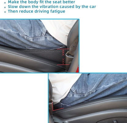 Car Booster Seat Cushion for Adults | Memory Foam Lumbar Support | 3.5 in Height Boost