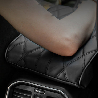 Car Center Console Armrest Cover | Memory Foam Padded | Synthetic Leather & Anti-Slip Backing