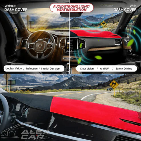 Car Dashboard Mat | Custom-Fit 5-Layer Protection | Non-Slip Silicone Backing