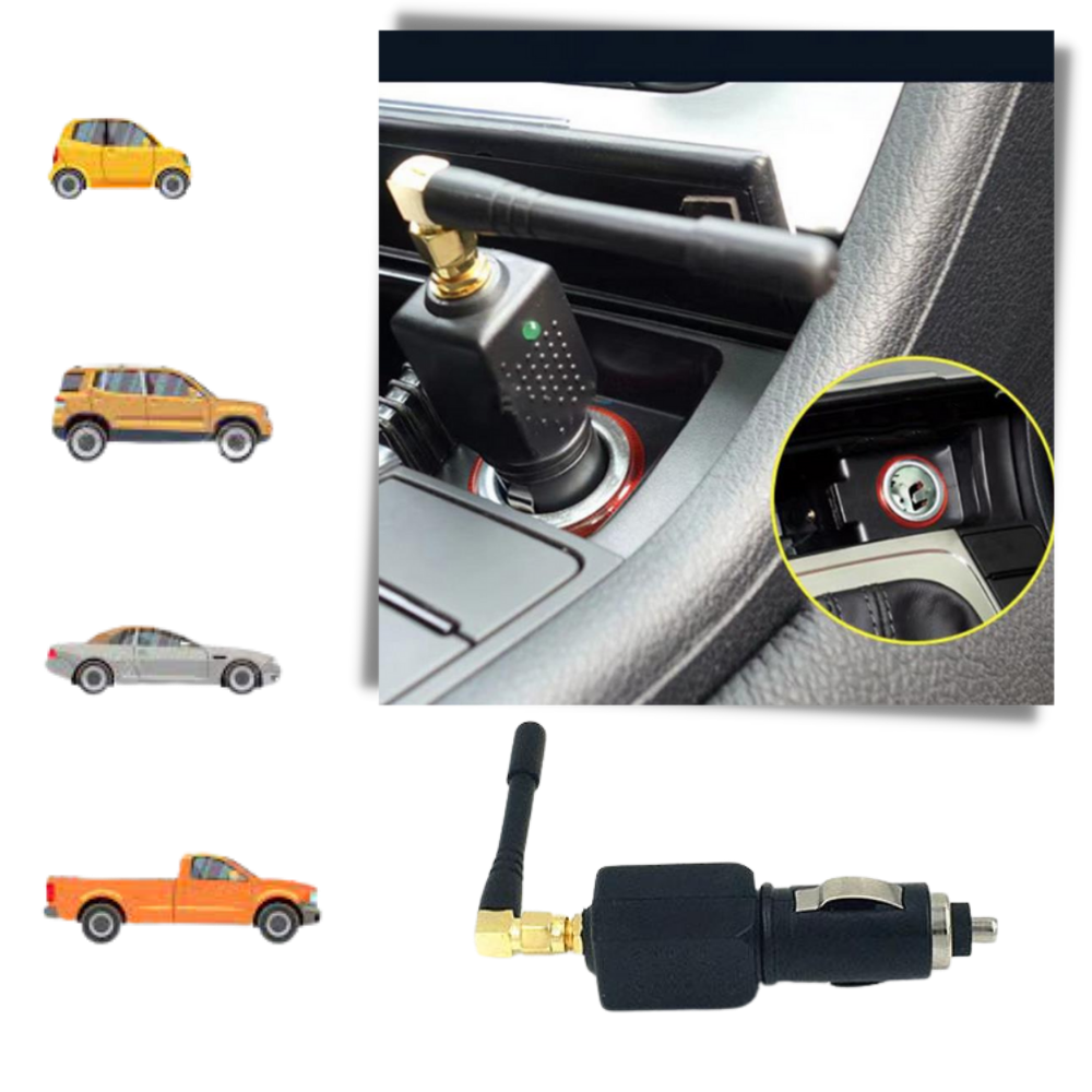 Car GPS Signal Blocker | Compact Portable Design | 12V Lighter-Powered | Location Privacy