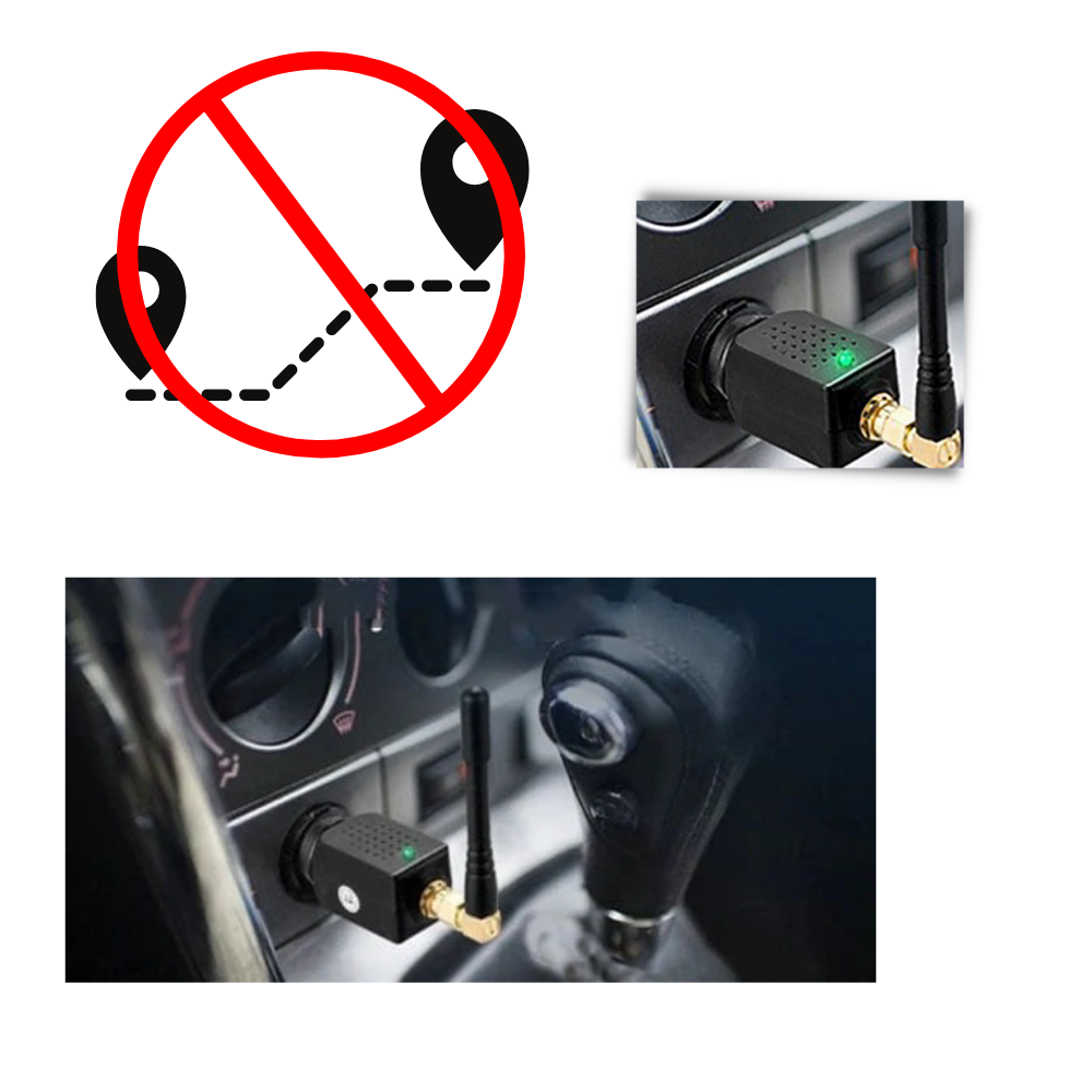 Car GPS Signal Blocker | Compact Portable Design | 12V Lighter-Powered | Location Privacy