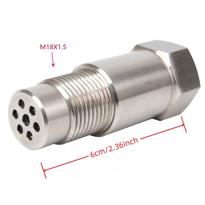 Car O2 Sensor Adapter | Mini Catalytic Converter | Stainless Steel M18x1.5 Thread