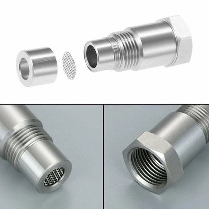 Car Oxygen Sensor Adapter | Mini Catalytic Converter | M18×1.5 Thread | Stainless Steel