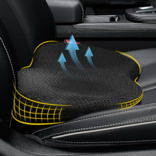 Car Seat Booster for Short Drivers | Ergonomic Memory Foam 3.5in Lift | Removable Breathable Cover