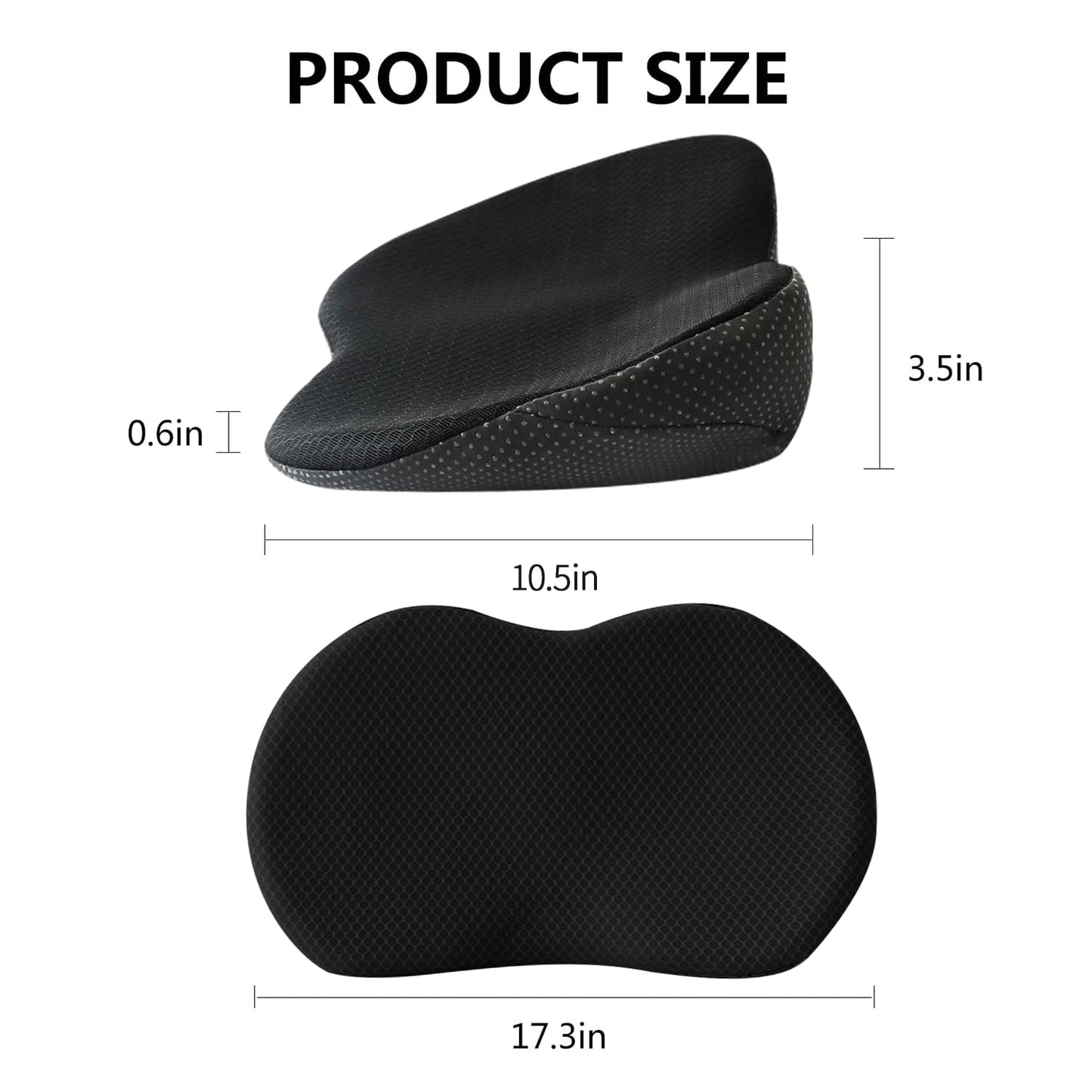 Car Seat Booster for Short Drivers | Ergonomic Memory Foam 3.5in Lift | Removable Breathable Cover