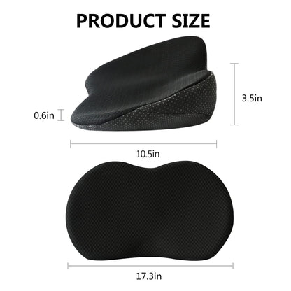 Car Seat Booster for Short Drivers | Ergonomic Memory Foam 3.5in Lift | Removable Breathable Cover