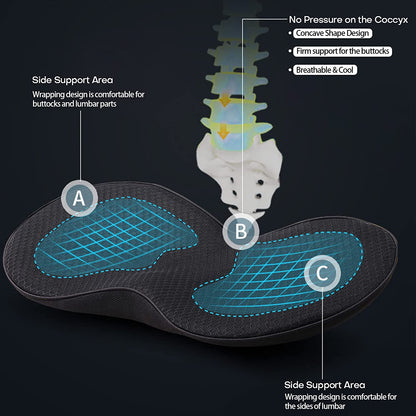 Car Seat Booster for Short Drivers | Ergonomic Memory Foam 3.5in Lift | Removable Breathable Cover