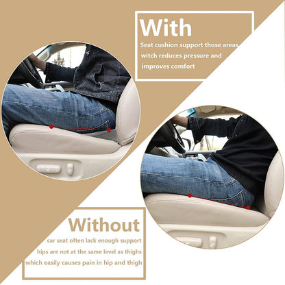 Car Seat Booster for Short Drivers | Ergonomic Memory Foam 3.5in Lift | Removable Breathable Cover