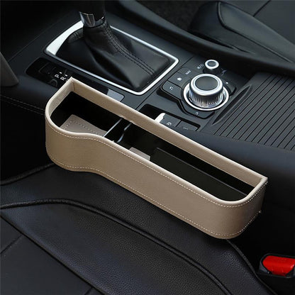 Car Seat Gap Organizer | Faux Leather Crevice Storage | Universal Fit | Prevents Item Loss