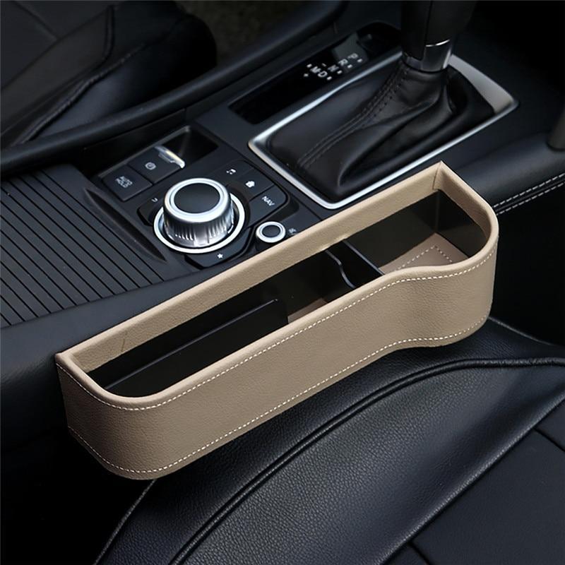 Car Seat Gap Organizer | Faux Leather Crevice Storage | Universal Fit | Prevents Item Loss