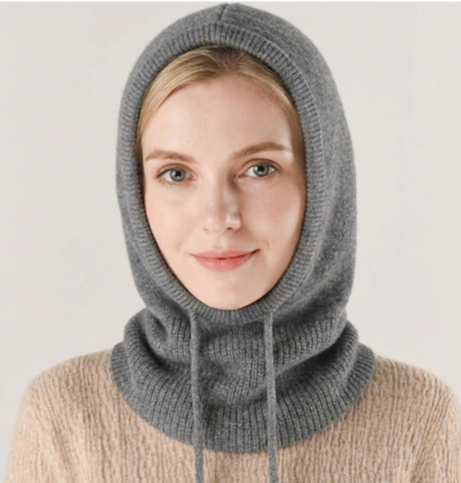 Cashmere-Blend Beanie | Soft Knit | Adjustable Fit & Ear Coverage | Cold-Weather Warmth