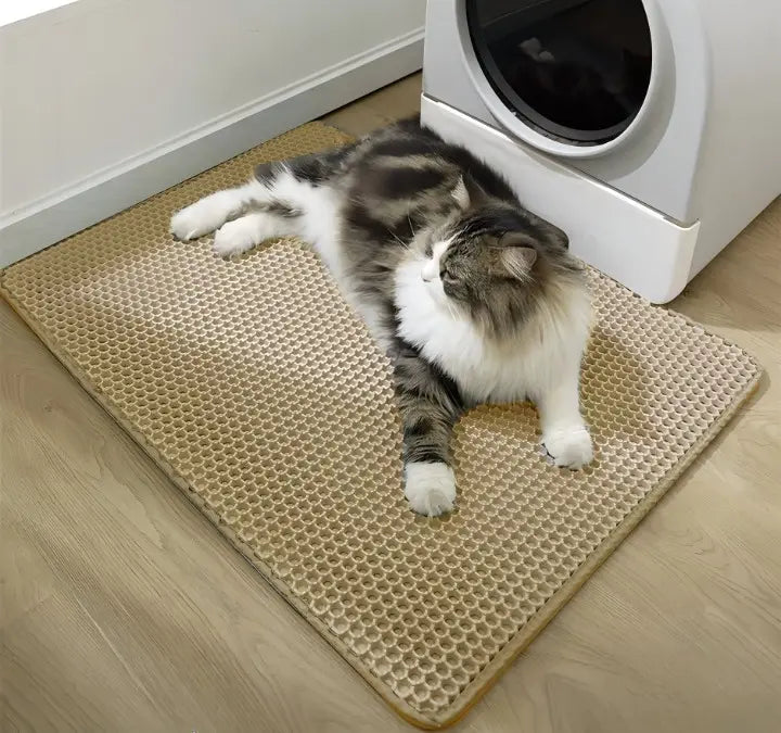 Cat Litter Mat | Dual-Layer Litter Trap | Waterproof, Non-Slip & Machine Washable