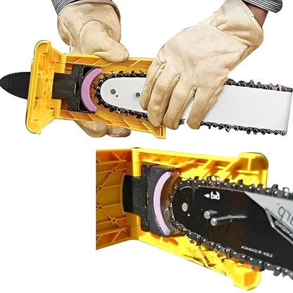 Chainsaw Chain Sharpener | Precision Sharpening | Fits 14-20 in Bars & Grinding Stone Included