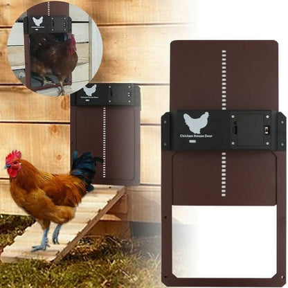 Chicken Coop Door | Automatic Light Sensor | Weatherproof Construction | Easy Installation