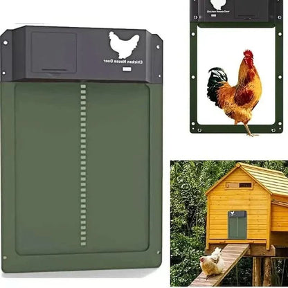 Chicken Coop Door | Automatic Light Sensor | Weatherproof Construction | Easy Installation