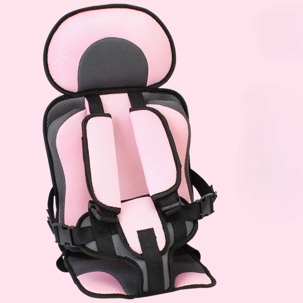 Child Booster Car Seat | Slim Portable Travel | Polyester Cotton Cover | Up to 132 lb
