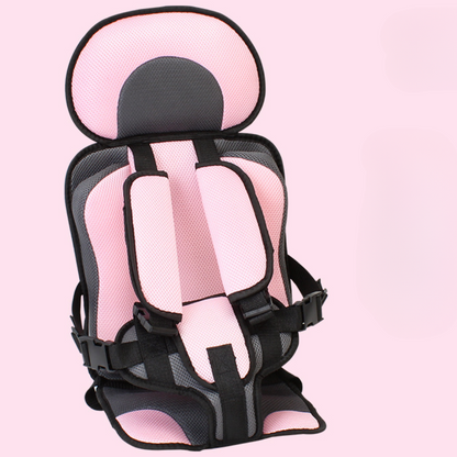 Child Booster Car Seat | Slim Portable Travel | Polyester Cotton Cover | Up to 132 lb