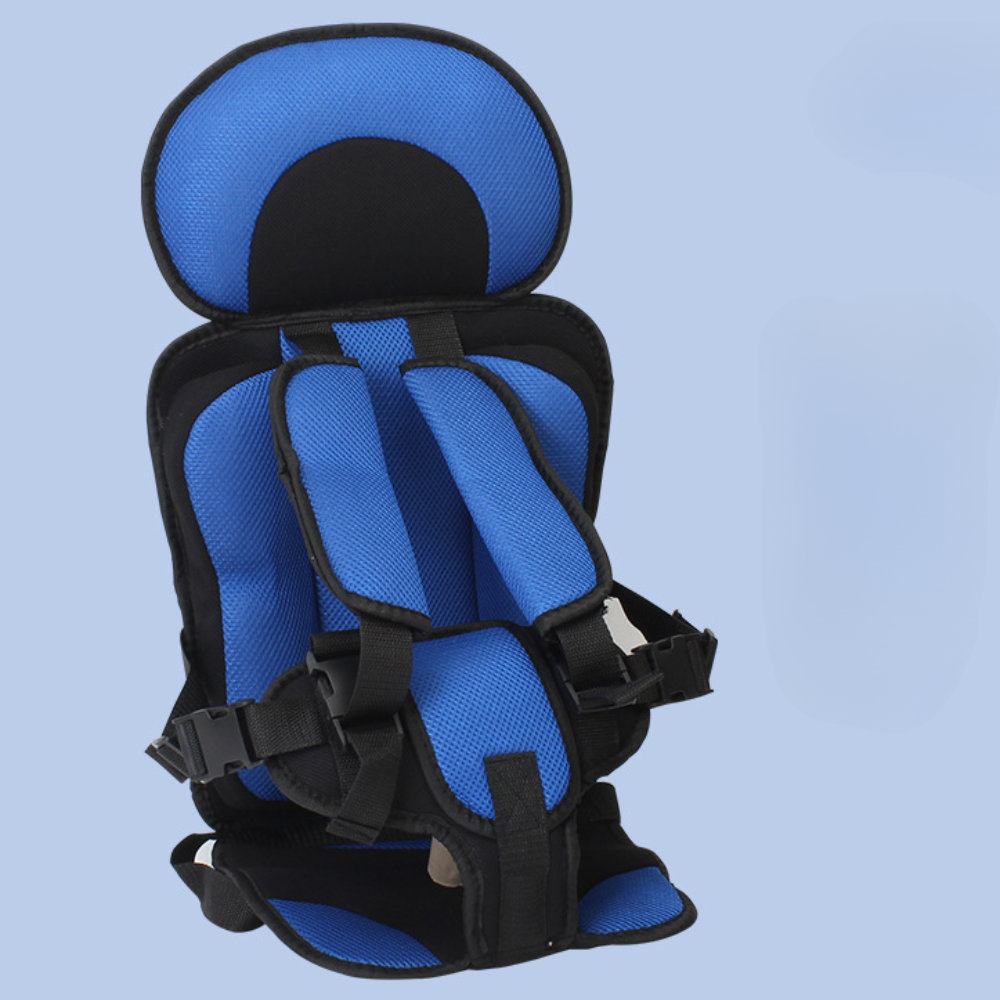 Child Booster Car Seat | Slim Portable Travel | Polyester Cotton Cover | Up to 132 lb
