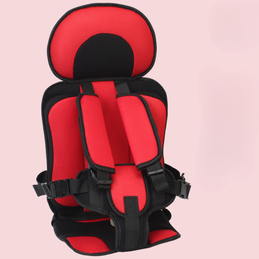 Child Booster Car Seat | Slim Portable Travel | Polyester Cotton Cover | Up to 132 lb