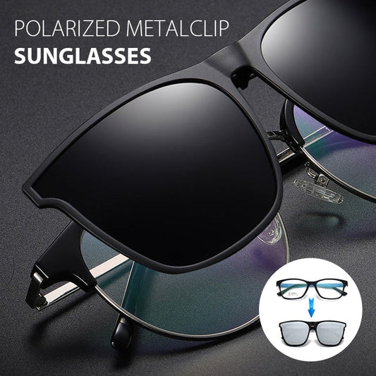 Clip-On Sunglasses | Flip-Up Design | Polarized UV400 Lenses | Lightweight Magnesium Frame