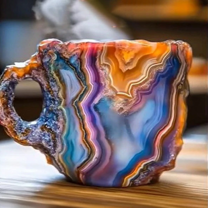 Coffee Mug | Mineral Crystal Design | 10.14 fl oz | Durable Design