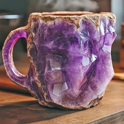 Coffee Mug | Mineral Crystal Design | 10.14 fl oz | Durable Design