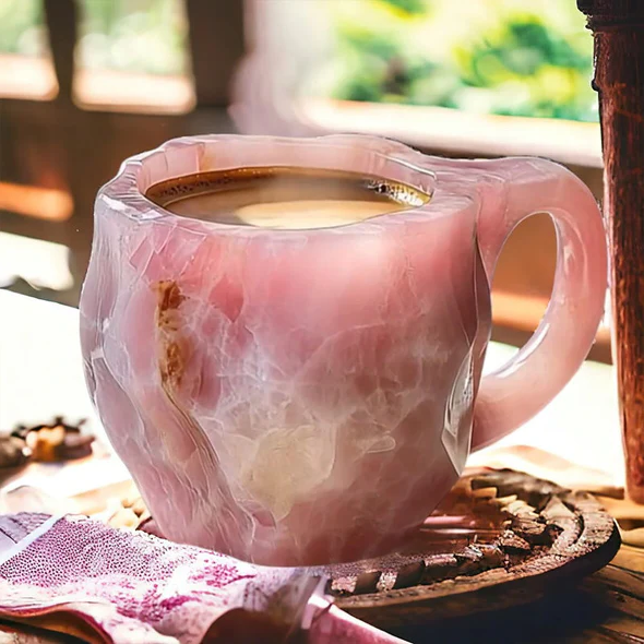 Coffee Mug | Mineral Crystal Design | 10.14 fl oz | Durable Design