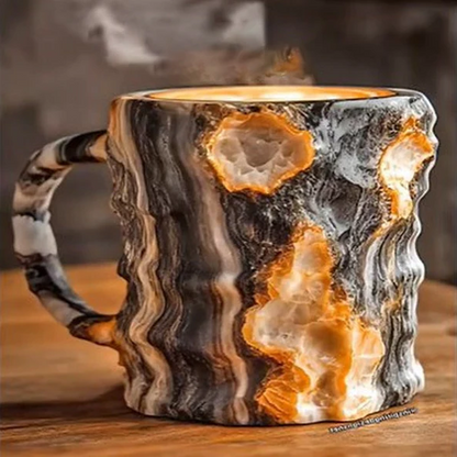 Coffee Mug | Mineral Crystal Design | 10.14 fl oz | Durable Design