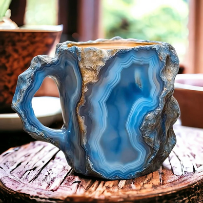Coffee Mug | Mineral Crystal Design | 10.14 fl oz | Durable Design